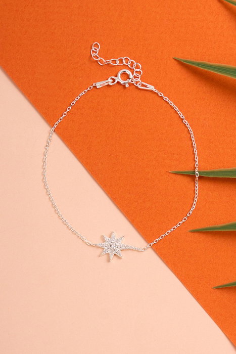 Heliophilia Silver Pulsera de Plata de Ley 925
